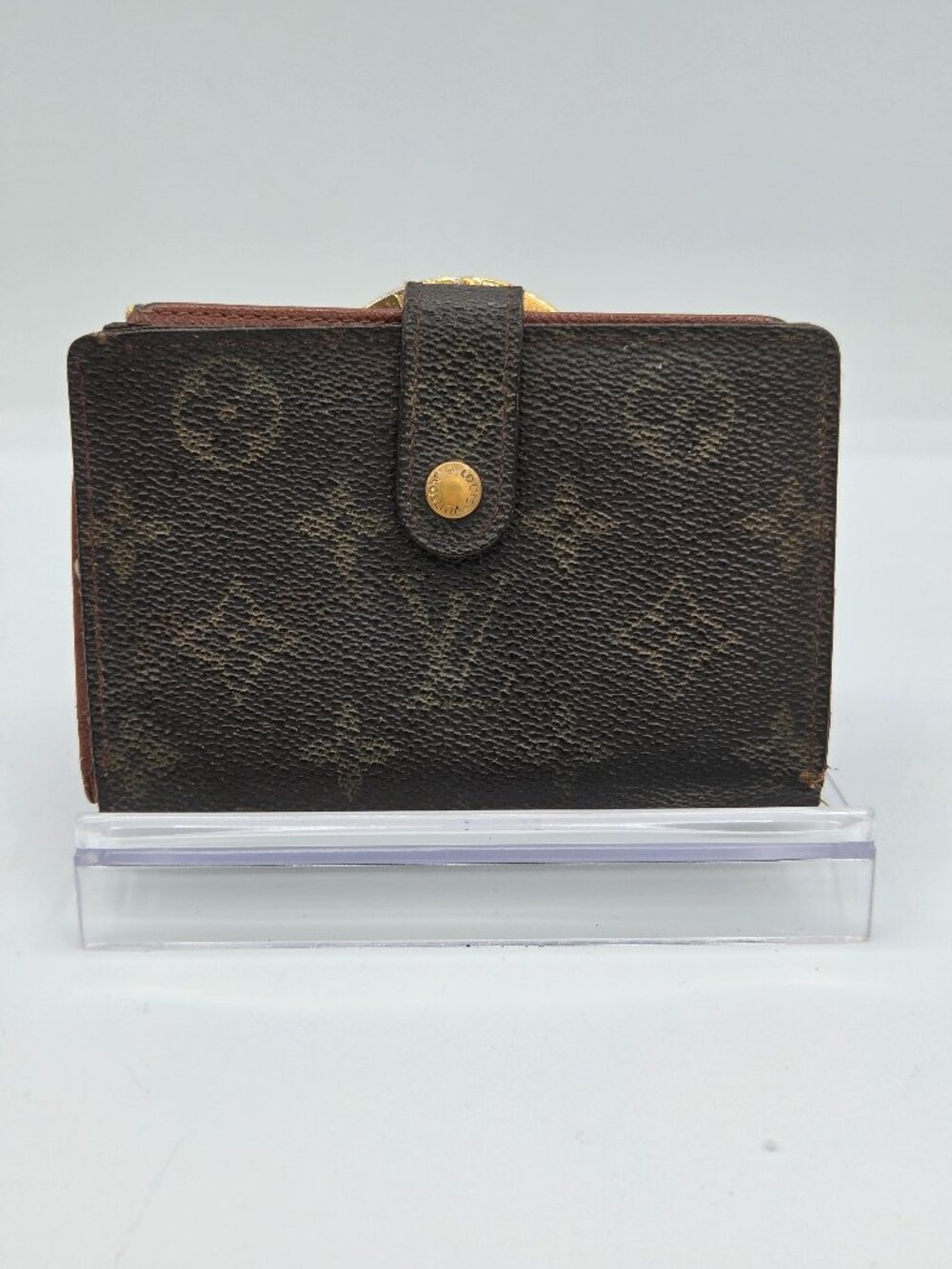Louis Vuitton Monogram French Purse Wallet | Kiss Lock Coin Wallet | Authentic
